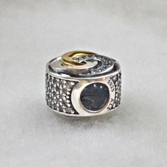 Pandora Interlinked Circles 14k Gold G585 and S925 - Picture 2 of 3